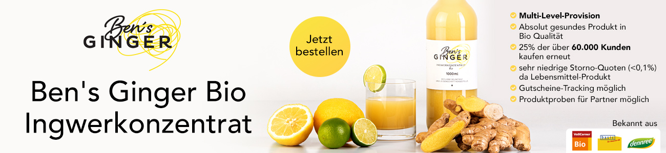 Ben's Ginger - DAS Bio Ingwerkonzentrat